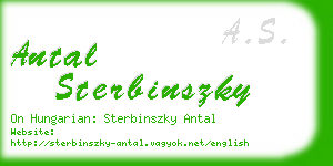 antal sterbinszky business card